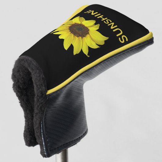 Persoonlijk Zonnebloem Hoesje Golfheadcover (3/4 voorkant)