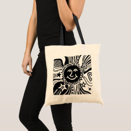 Persoonlijk Zonpatroon  Tote Bag