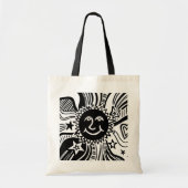 Persoonlijk Zonpatroon  Tote Bag (Voorkant)