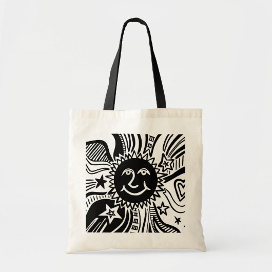 Persoonlijk Zonpatroon  Tote Bag (Voorkant)