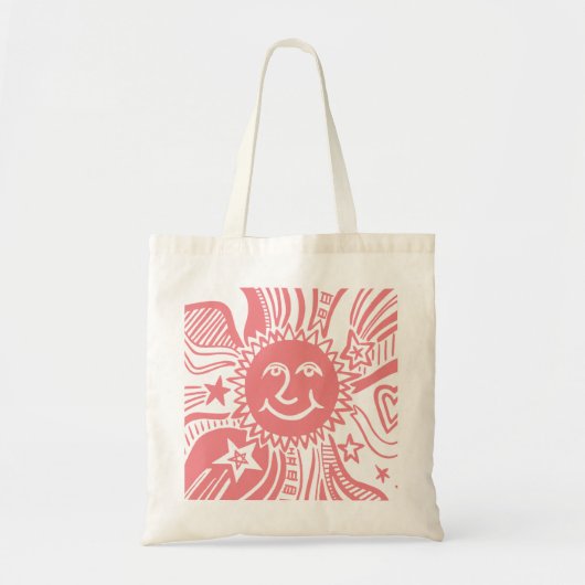Persoonlijk Zonpatroon  Tote Bag (Voorkant)