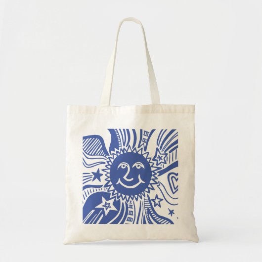 Persoonlijk Zonpatroon  Tote Bag (Voorkant)