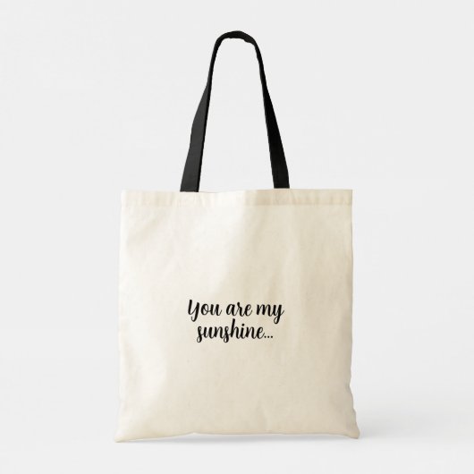 Persoonlijk Zonpatroon Tote Bag (Achterkant)