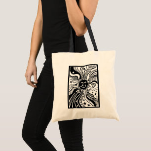 Persoonlijk Zonpatroon  Tote Bag