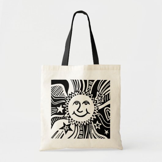 Persoonlijk Zonpatroon  Tote Bag (Voorkant)
