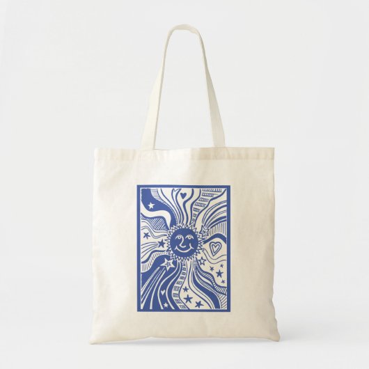 Persoonlijk Zonpatroon  Tote Bag (Voorkant)