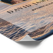 Persoonlijk zonsondergang Funeral Welcome Bord Poster (Hoek)