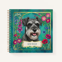 Persoonlijk zout & peper Schnauzer-notitieboek