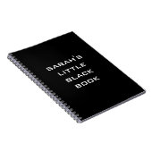 Persoonlijk zwart boek notitieboek (Rechterzijde)