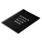 Persoonlijk zwart boek notitieboek (Linkerzijde)