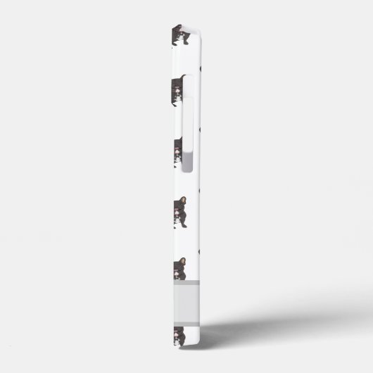 Persoonlijk zwart Brindle Frenchie Dog Case-Mate iPhone Case (Achterkant / Links)