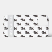 Persoonlijk zwart Brindle Frenchie Dog Case-Mate iPhone Case (Achterkant (horizontaal))