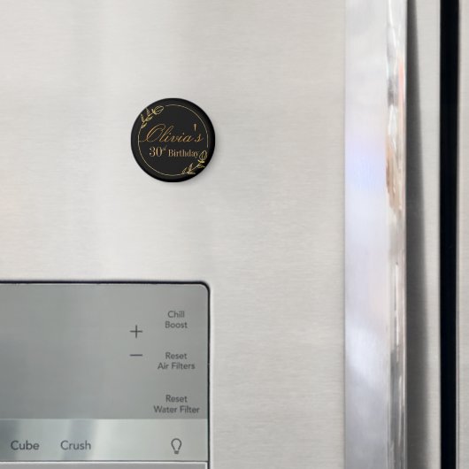 Persoonlijk zwart en goud magneet (Insitu (Koelkast))