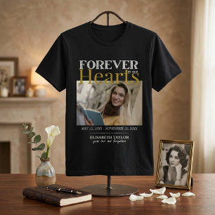Persoonlijk Zwart Gouden Herdenkings T-Shirt met F