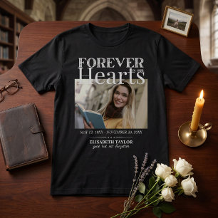Persoonlijk Zwart Gouden Herdenkings T-Shirt met F