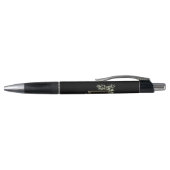 Persoonlijk zwart gouden monogram groen pen (Bovenkant)