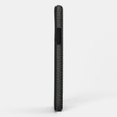 Persoonlijk zwart leer Case-Mate iPhone case (Achterkant/rechts)