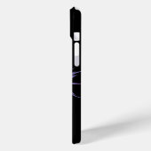 Persoonlijk zwart met paarse tribale design Case-Mate iPhone case (Achterkant / Links)