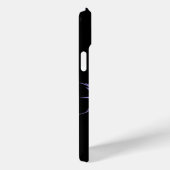 Persoonlijk zwart met paarse tribale design Case-Mate iPhone case (Achterkant / Rechts)
