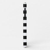 Persoonlijk zwart-wit streeppatroon Case-Mate iPhone case (Achterkant/links)