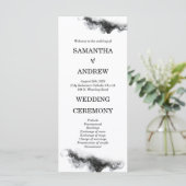 Persoonlijk zwart-wit trouwprogramma (Staand voorkant)