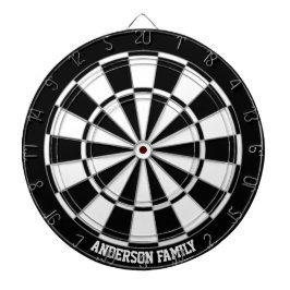 Persoonlijk zwart-wit tweekleurig dartbord