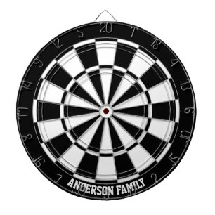 Persoonlijk zwart-wit tweekleurig dartbord
