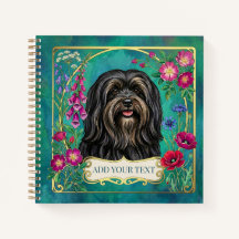 Persoonlijk Zwarte en Lichtbruine Lhasa Apso Vierk