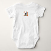 Persoonlijk Zwarte Kat Baby Halloween Rompertje Romper (Achterkant)