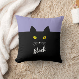 Persoonlijk Zwarte Kat Kussen, Cadeau voor Kat Lie Kussen