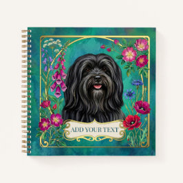 Persoonlijk Zwarte Lhasa Apso Notitieboek