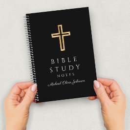 Persoonlijk Zwarte Religieuze Kruis Notitieboek