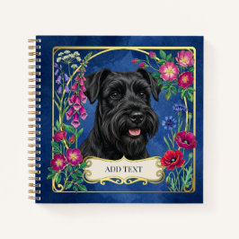 Persoonlijk Zwarte Schnauzer Notitieboek