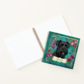 Persoonlijk Zwarte Schnauzer Notitieboek (Binnen)