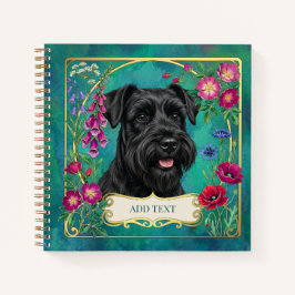 Persoonlijk Zwarte Schnauzer Notitieboek