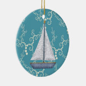 Persoonlijk zweefvliegtuig en zwemwater keramisch ornament (Rechts)