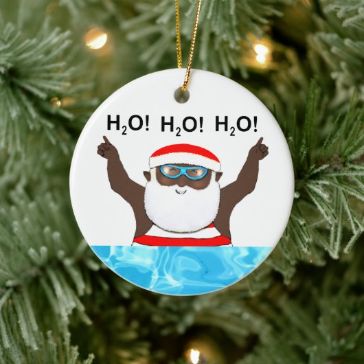Persoonlijk Zwemvakantie Cadeau Keramisch Ornament (Boom)