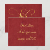 Persoonlijk Zwirlijk Manuscript Ava Gold op Rood Kaart (Voorkant / Achterkant)