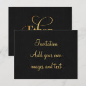 Persoonlijk Zwirlijk Manuscript Ethan Gold op Zwar Kaart (Voorkant / Achterkant)