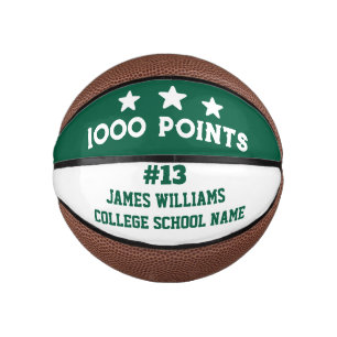 Persoonlijke 1000 Punten Marmeren Cadeau voor Spel Basketbal