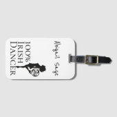 Persoonlijke 100% Ierse Dancer Hard Shoe Dance Bagagelabel (Voorkant (horizontaal))