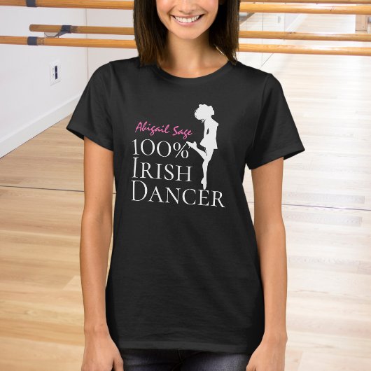 Persoonlijke 100% Ierse Dancer Hard Shoe Dance T-shirt
