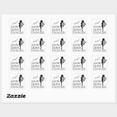 Persoonlijke 100% Ierse Dancer Hard Shoe Dance Vierkante Sticker (Vel)
