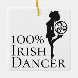 Persoonlijke 100% Irish Dancer Hard Shoe Kerstmis Keramisch Ornament