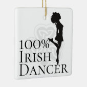 Persoonlijke 100% Irish Dancer Hard Shoe Kerstmis Keramisch Ornament (Rechts)