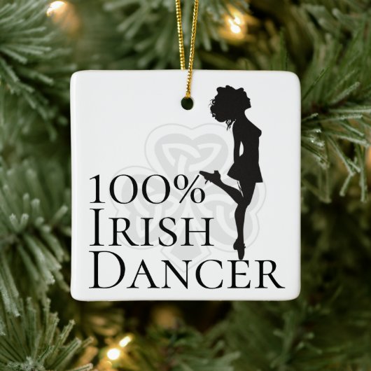 Persoonlijke 100% Irish Dancer Hard Shoe Kerstmis Keramisch Ornament (Boom)