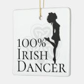 Persoonlijke 100% Irish Dancer Hard Shoe Kerstmis Keramisch Ornament (Links)