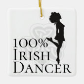 Persoonlijke 100% Irish Dancer Hard Shoe Kerstmis Keramisch Ornament (Voorkant)