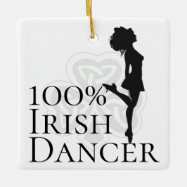 Persoonlijke 100% Irish Dancer Hard Shoe Kerstmis Keramisch Ornament