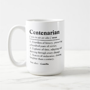 Persoonlijke 100e verjaardag, aangepast 100 jaar o koffiemok